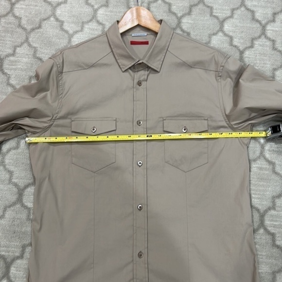 Prada men’s button up tan 45 button pockets - Picture 11 of 13